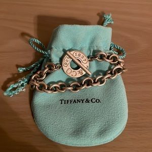 tiffany & co sterling silver toggle bracelet